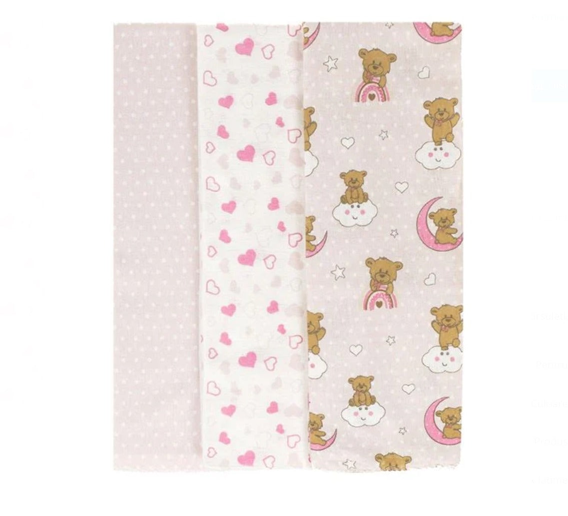 Scutece Finet din Bumbac pentru infasat 80x80cm |3buc diverse culori